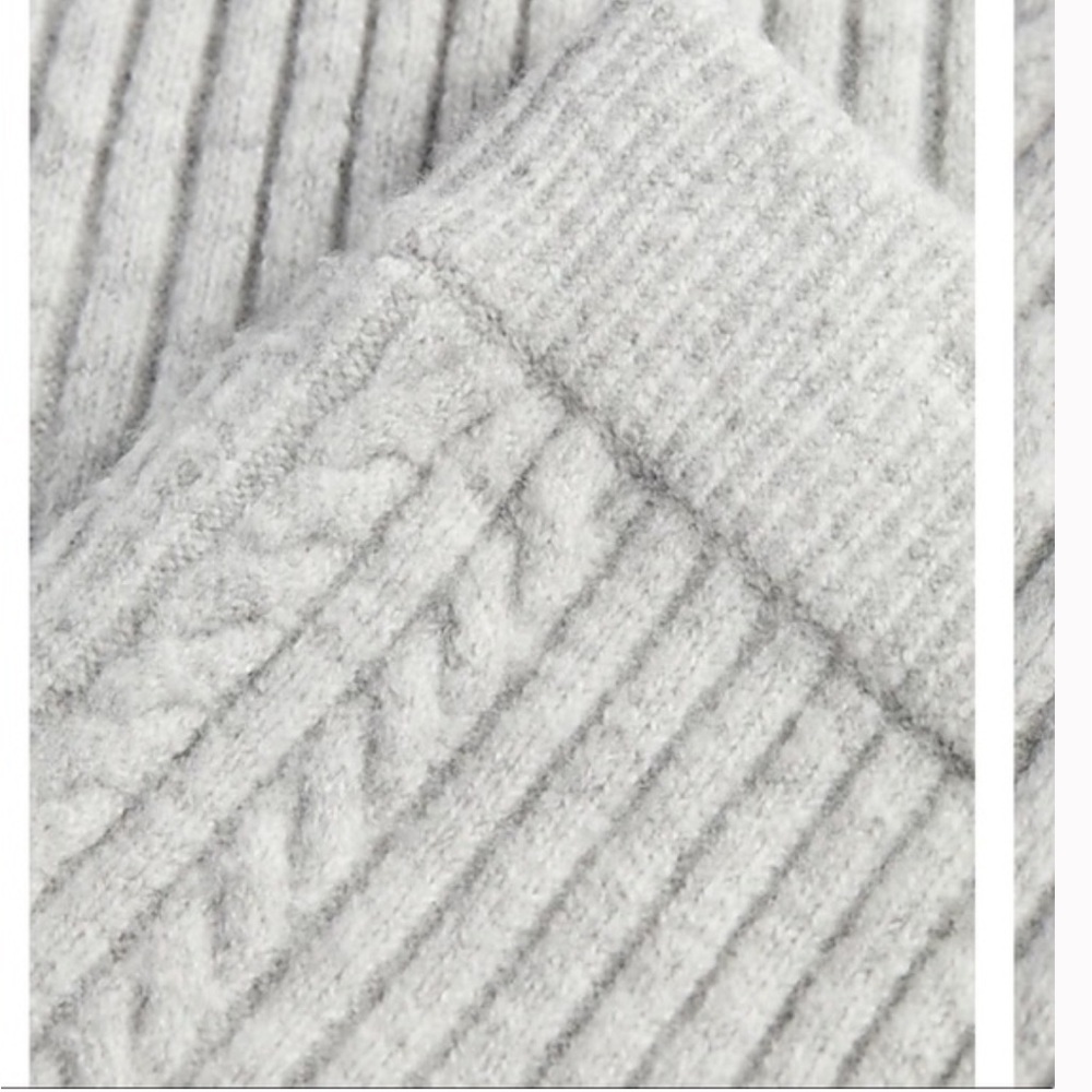 Express Light Gray Ribbed Joggers - Picture 4 of 11